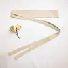 Una colección de varios artículos de algodón y lino con elementos Hanfu, cinturones vintage, accesorios de cintura de estilo artístico, cinturones anchos de color liso