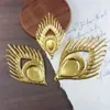 Accesorios de Joyería de Hierro Piezas de Flor de Metal Cola de Pez Llama Flores Metálicas Antiguas Decorativas Hechas a Mano Pintura Real Coronas Materiales