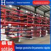 Fábrica cantilever sótão prateleira I-aço para construir plataforma de armazenamento pesado de dois andares armazém tubulação de material de prateleira