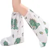 Cobre-sapatos de Chuva Descartáveis, Impermeáveis e Antiderrapantes para Dias Chuvosos, Embalados Individualmente, Cobre-pés Impermeáveis de Cano Alto para Crianças e Estudantes