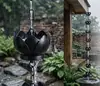 Nuevo Estilo Chino Patio Alero Flor Dorada Colibrí Estilo Engrosado Cadena de Lluvia Guía de Agua Reemplazo de Bajante