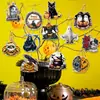 Amazon Decoração de Festa de Halloween Etiquetas Festival Fantasma Terror Túmulo Caveira Enfeites Pendurados Etiquetas de Presente