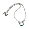 Collar de Perlas con Forma de Serpiente Chapado en Oro Real de 18 Quilates Cadena para Clavícula de Circonita Estilo Retro Francés Lujo Accesible Collar de Moda de Alta Gama