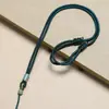 Cordón de Jade Tejido a Mano para el Año de Nacimiento, Jade Rojo, Collar Colgante Ajustable Dorado, Fina Cuerda de Dragón