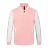 Jaquetas de baseball de fleece personalizadas para outono e inverno para professores de jardim de infância, uniformes de jardim de infância, uniformes escolares, roupas de trabalho, cardigans com zíper, uniformes de equipe, bordados