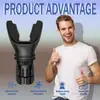 Dispositivo portátil para ejercicios de respiración para los pulmones, Entrenador de respiración con resistencia ajustable, Entrenador pulmonar con silicona de excelente calidad, Mejora la capacidad y resistencia respiratoria, Fácil de limpiar y usar