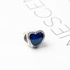 Cuentas sueltas con forma de corazón y aceite de gota, personalizadas, con forma de corazón, color rojo, venta al por mayor, accesorios para pulseras