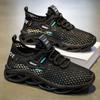 Zapatos de Verano para Hombre Nuevos Zapatos de Malla Hueca Transpirable Zapatillas de Hombre Modernas Combinables de Suela Gruesa Casuales Zapatos de Coco para Hombre