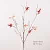 Hojas de Arce Artificiales de Otoño, Hojas Decorativas Otoñales Estilo Zen con Frutos, Decoraciones para Sala de Estar, Decoraciones de Mesa, Hojas de Arce Artificiales y Ramas Secas