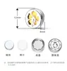 Hebilla de Acero Inoxidable de 12 mm para Aromaterapia Hebilla para Joyería Hebilla para Mascarilla de Aceite Esencial Hebilla Magnética de Fragancia Clip Expansor de Fragancia Broche