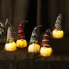 Colgante de Árbol de Navidad Más Vendido Transfronterizo Muñeco Pequeño Colgante Tejido Luminoso Sin Rostro Muñeca Decoración Navideña Escena