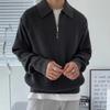 2023 outono e inverno Novo waffle suéter pesado suéter lapela estilo coreano moda solto preguiçoso suéter na moda