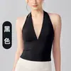 Top de tirantes para yoga para mujer, cuello en V de malla, adecuado para correr, deportes, Pilates y entrenamientos de fitness