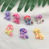 Brillante Lindo My Little Pony DIY Pegamento en Crema Funda para Teléfono Goma para el Cabello Accesorio para el Cabello Piezas de Resina Fábrica de Origen Venta al por Mayor