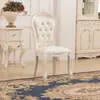 Mesa y Sillas de Madera Maciza Estilo Europeo para 8 Personas Mesa de Conferencias Rectangular Extensible 2m Mesa de Juego de Mesa Werewolf