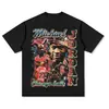 Camiseta de Diseñador para Hombre de Manga Larga Camisa Y2K Patrón Harajuku Camiseta Gótica de Manga Corta para Mujer Ropa Urbana Top de Baloncesto