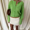 Novo Suéter Cardigan de Pelúcia de Botão Único Estilo Preguiçoso Chique Gentil Europeu e Americano Transfronteiriço Outono/Inverno 2026 para Mulheres