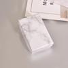 En stock papel estucado laminado mármol caja de joyería caja para anillos caja para collares pendientes tachuelas caja de embalaje de regalo al por mayor