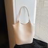 Bolso de Mano de Diseño de Nicho Nuevo Francés Bolso Cubo de Hombro de Gran Capacidad Simple para el Trabajo Bolso para Suegra