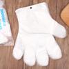 Guantes desechables en caja removibles empaquetados individualmente 100 pz/bolsa película perforada guantes pe fábrica mayoreo