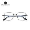 STUDIOMUKU Gafas Frescas de Madera Imaginación y Realidad Contra la Miopía Gafas Ópticas Montura de Metal