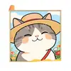 Gatito Lindo con Bufanda Pintura al Óleo Digital para Colorear DIY Interactivo Padre-Hijo Amigable para Principiantes Pintura Decorativa Acrílica