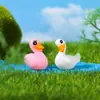 Adornos de Resina de Cisne Adornos de Micropaisaje Adornos para Suculentas Adornos de Regalo Creativos Zakka Cisne de Pareja