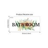 Banheiro Banheiro lavanderia casa Inglês logotipo porta adesivo transfronteiriço removível adesivo de parede decorativo PH2670