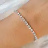 Europeu e Americano Transfronteiriço Mais Vendido Vintage Zircônia Corrente de Tênis Pulseira com Cravejada de Diamante Colar Clássico Tendência Moda Joias Atacado