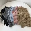 Pantalones de Punto de Pierna Ancha para Mujer 2025 Otoño Delgados Sueltos Casuales de Cintura Alta de Pierna Recta Pantalones Largos hasta el Suelo Estilo Casual Japonés y Coreano