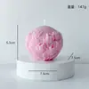 Vela Perfumada en Forma de Bola de Tulipan Cera de Soja Sin Humo Accesorios para Fotografía Vela para Boda Fiesta Vela de Recuerdo