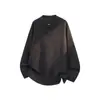 Nova Camiseta Masculina Casual Lisa de Manga Longa com Gola Redonda Solta para Outono/Inverno 2026, Camiseta Básica Pulôver Plus Size