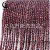 Cuentas Redondas Pequeñas Facetadas de Piedra Natural de 3 mm Amatista Turmalina Granate Cuentas Facetadas Cuentas DIY Accesorios de Joyería Venta al por Mayor