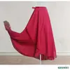 Falda de Danza Ropa de Práctica de Danza Clásica para Mujeres Adultas Falda de Ballet de una Pieza con Cordones Falda de Gasa para Danza Falda Larga de Chifón