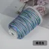 Cuerda Trenzada Iridiscente Cielo Estrellado de 6 Hilos con Hilo Dorado, Accesorios para Joyería DIY Hechos a Mano, Pulsera Teñida en Gradiente