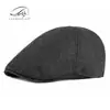 Boina de Estilo Británico para Hombre, Nuevo Sombrero Octogonal de Seis Paneles para Primavera, Otoño e Invierno, Sombrero Octogonal Rayado de Moda Coreana Retro Artístico para Mujer