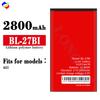 Adecuado para Itel Transsion A51 Nuevo 2800Mah Batería Duradera para Teléfono Móvil Bl-27Bi Fábrica Venta al por Mayor Exportación