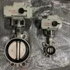 Válvula de Mariposa tipo Wafer de Acero Inoxidable Eléctrica Turbina Sello Blando Válvula de Mariposa tipo Wafer Manual Fabricante Tianjin D971X-16P