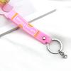 Llavero de goma suave de PVC de dibujos animados, cuerda de cuero, colgante lindo para bolso, pequeño regalo creativo al por mayor, cordón de muñeca tridimensional