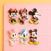 Nuevos Accesorios Pequeños de Resina de Dibujos Animados Mickey Minnie Pato Donald Margarita Pegamento de Crema Parches Decorativos DIY Adornos