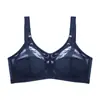 Sujetador transfronterizo ultradelgado de talla grande copa completa comercio exterior encaje sexy sin esponja sin aro de acero transparente ropa interior europea y americana
