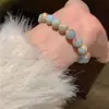 Pulsera de Piedra Shoushan Pulsera Pequeña Fresca con Diseño de Cuentas 2024 Nuevas Explosiones Pulsera de Color Contrastante para Novia Accesorios para Mujer
