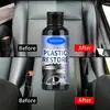 Agente de renovação de plástico Kineshinex, pasta de restauração de carro, cristal de nanorevestimento, suprimentos automotivos multifuncionais, agente de polimento de plástico