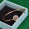 Explosiones Transfronterizas Joyería Estilo Europeo y Americano Pulsera Árbol de la Vida Personalidad de Mujer Abertura Ajustable Pulsera de Pedrería en stock Venta al por Mayor