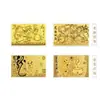 Billetes de Oro Conmemorativos Personalizados Oro Puro Hoja de Oro Hechos a Medida a Partir de Imagen con Grabado Souvenir para Empleados de Apertura Suministro Directo desde la Fábrica Fuente