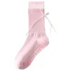 Meias de Yoga Personalizadas Acheng Home para Mulheres Primavera e Outono Antiderrapantes de Silicone Meia até a Panturrilha Algodão Puro Fitness Profissional Pilates Esportes