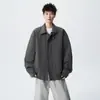 Jaqueta de lapela da moda estilo Hong Kong de alta qualidade e luxo leve para jovens, jaqueta casual estilosa para primavera e outono de 2026