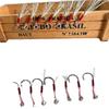 Hongguan Luya Accesorios Gancho Ishni Gancho Único Gancho de Plato de Hierro Luya Gancho de Pluma de Seda Brillante Equipo de Pesca Suministros de Pesca