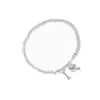Plata de Ley S925 Corea del Sur Lindo Ins Simple Gama Alta Nicho Diseño Cachorro Hueso Anillo de Plata Pulsera Pulsera