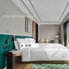 Hilton Garden Inn Móveis Quarto Padrão Conjunto Completo Cama de Hotel Tela de Quarto Hotel Pousada Roupa de Cama Móveis de Quarto de Hóspedes Base da Cama Mesa de Cabeceira